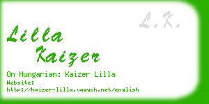 lilla kaizer business card